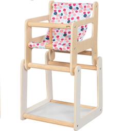 Jouet-Poupons et poupées-Poupons et accessoires-Chaise haute poupée avec table 2 en 1