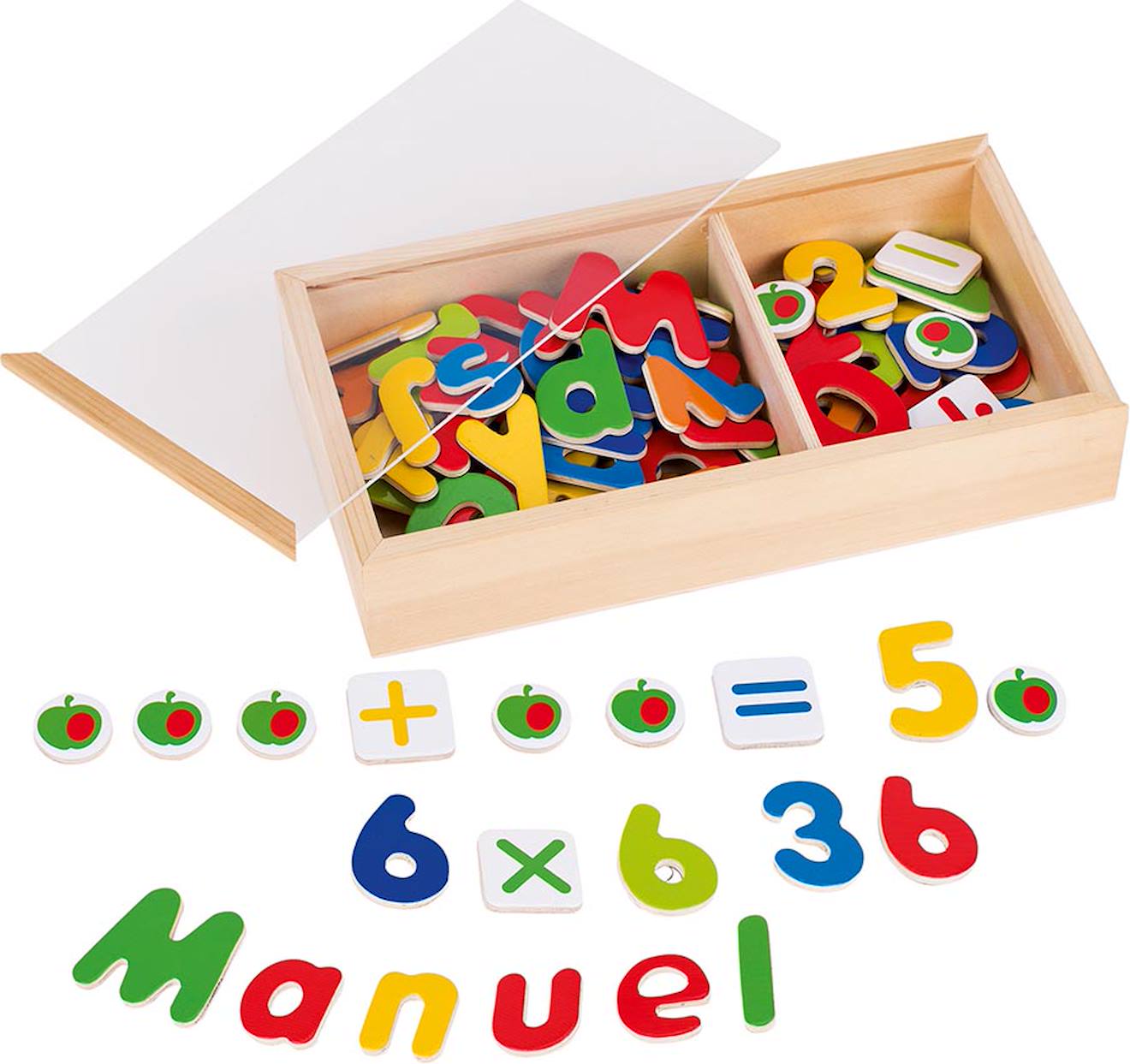 Aimants Alphabet Et Chiffres Beige