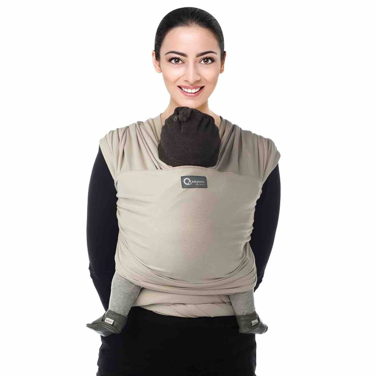 Écharpe De Portage En Coton Biologique Tricot Slen Beige