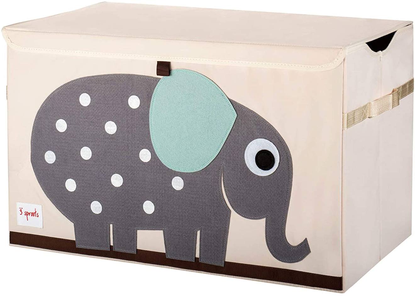 Coffre À Jouets Eléphant Gris