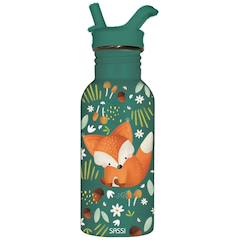 Puériculture-Repas-Bouteille en inox crunchy le renard 500 ml