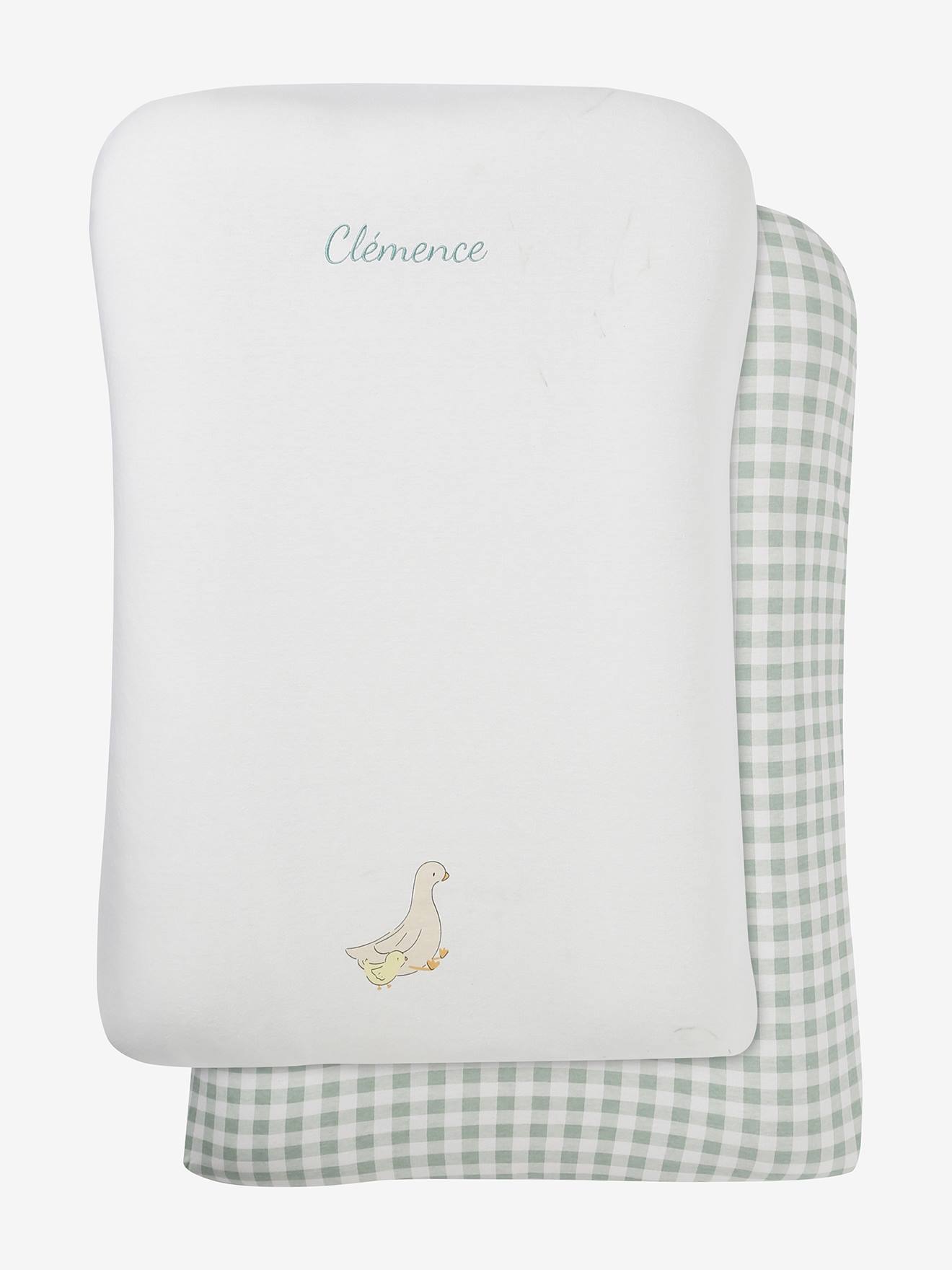 Lot de 2 housses matelas à langer OIE oies