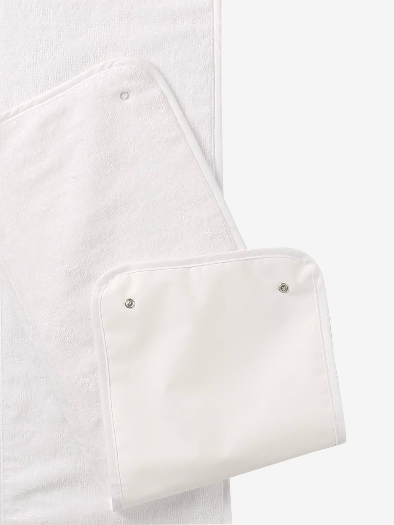 Lot de 2 serviettes de rechange pour tapis à langer nomade écru (Vertbaudet) - Image 2