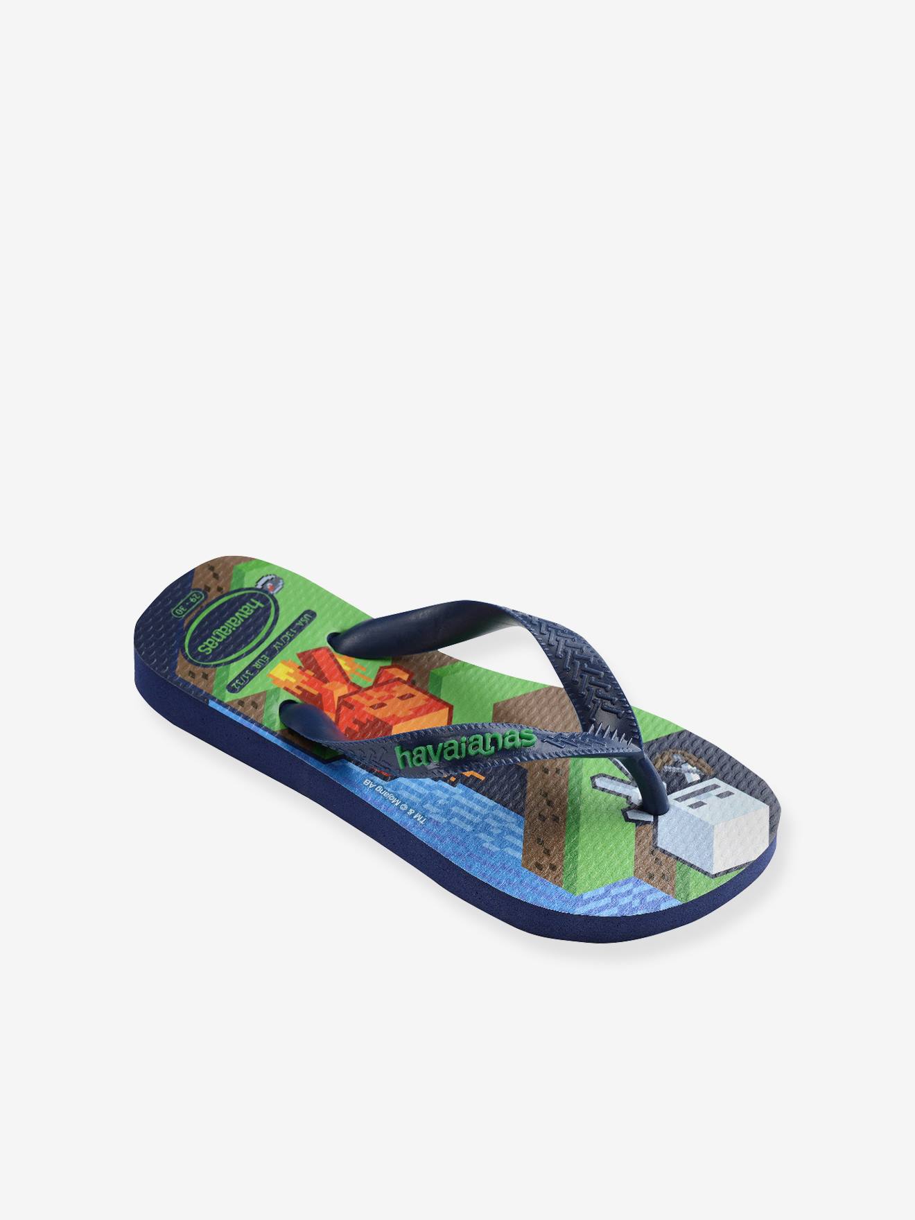 Tongs Enfant Minecraft Havaïanas Vert