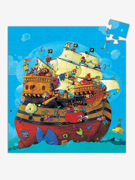 Puzzle Le bateau de Barberousse  54 pièces DJECO multicolore 2 - vertbaudet enfant 