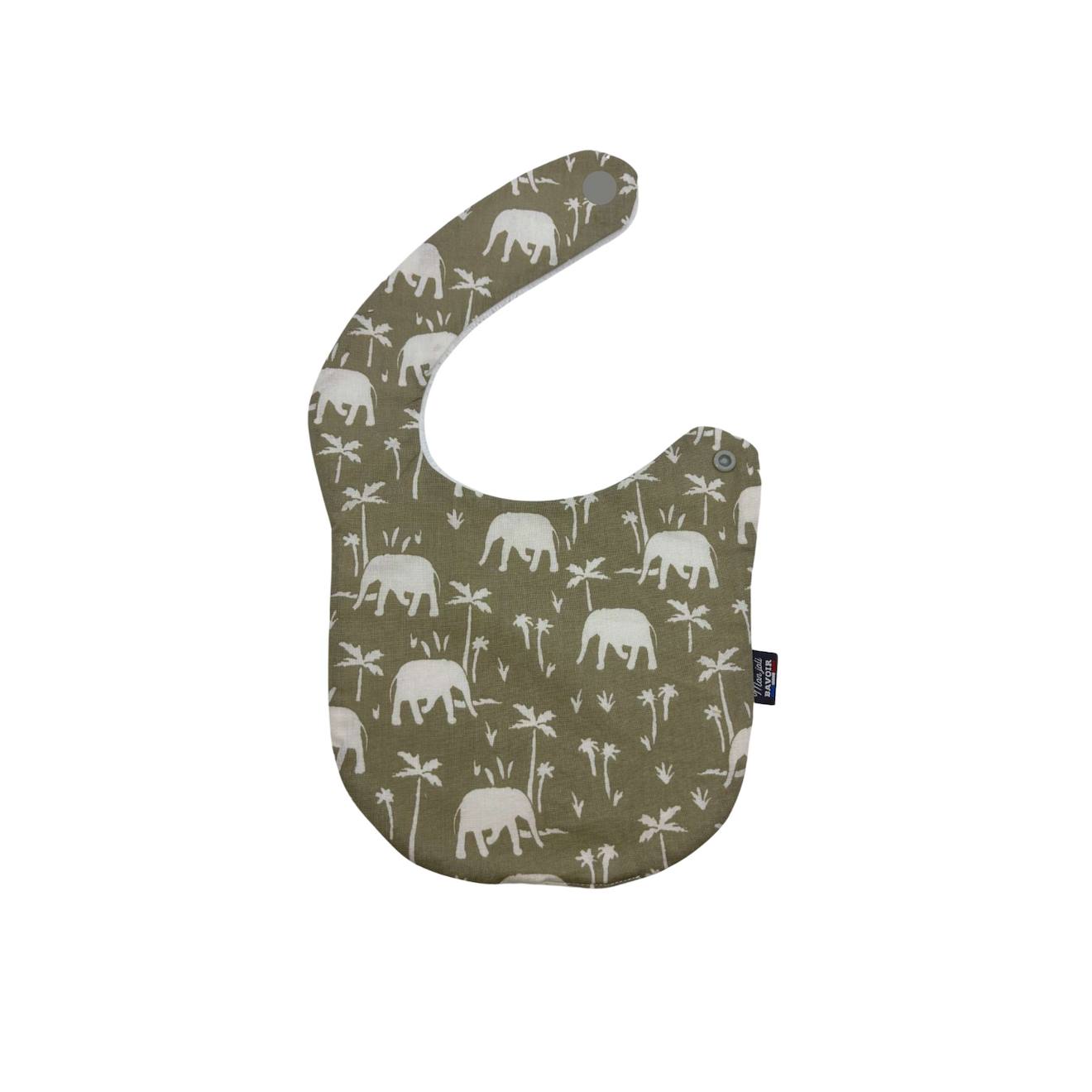 Bavoir Nourrisson (fleur Kalmia) Éléphants