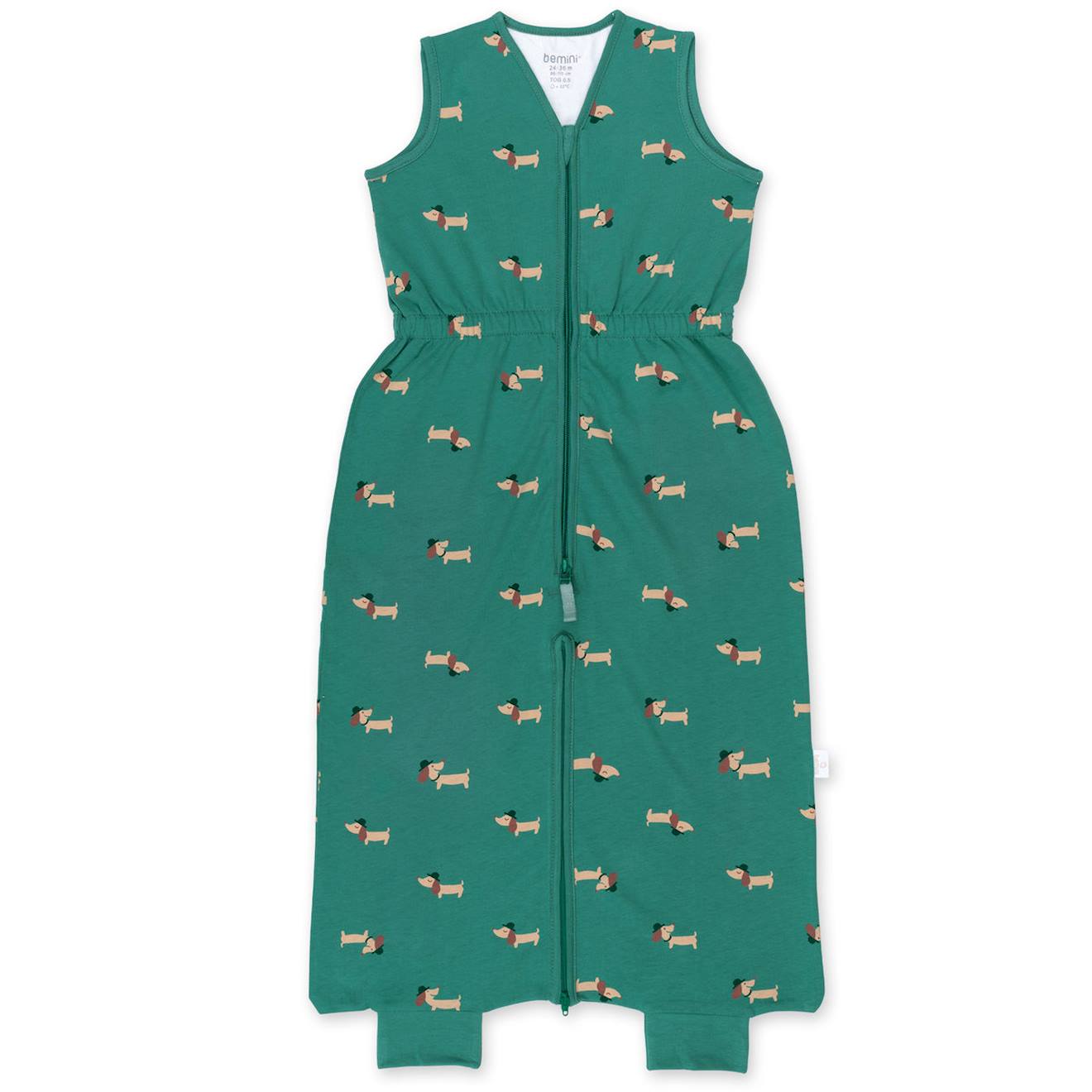 Gigoteuse Jambes Séparables Été - Tog 0.5 Jersey Print Wouff Spinach