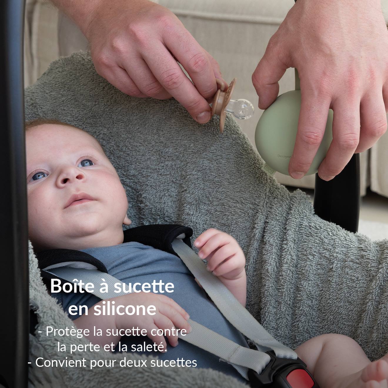 Boîte À Sucette En Silicone Difrax Lovi Vert (Difrax) - Image 2