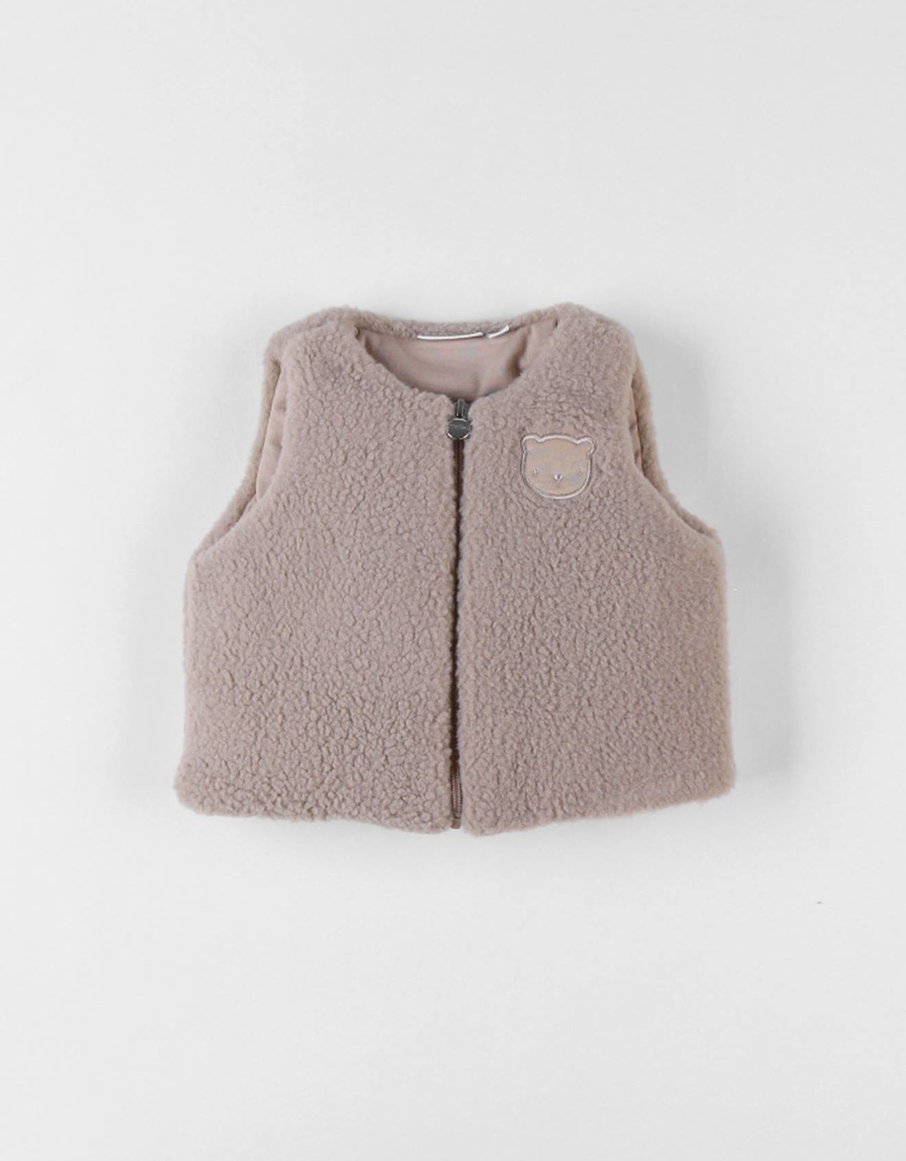 Bodywarmer En Sherpa Beige