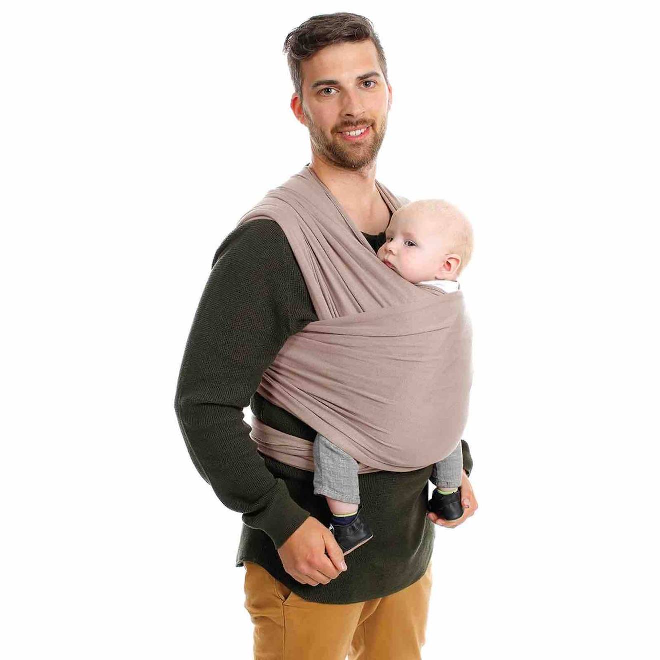 Écharpe De Portage Tricot Slen En Bambou Beige (Babylonia) - Image 2