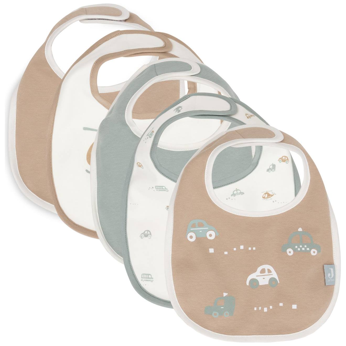Lot De 5 Bavoirs Imperméables Miffy And Friends Bleu, Marron, Écru