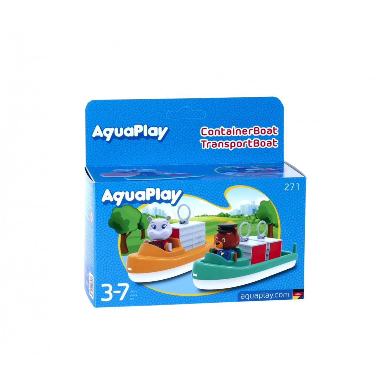 Aquaplay Bateau Porte-conteneurs Et De Transport Multicolore