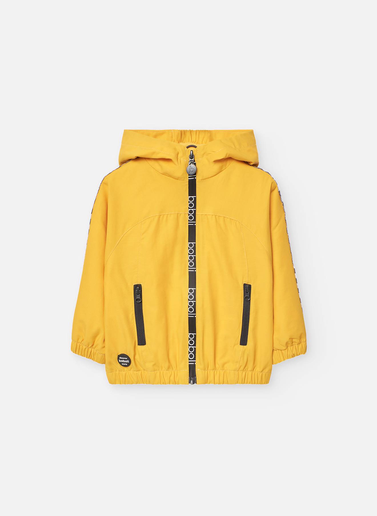 Parka Avec Poches Avant Et Fermeture Éclair Jaune