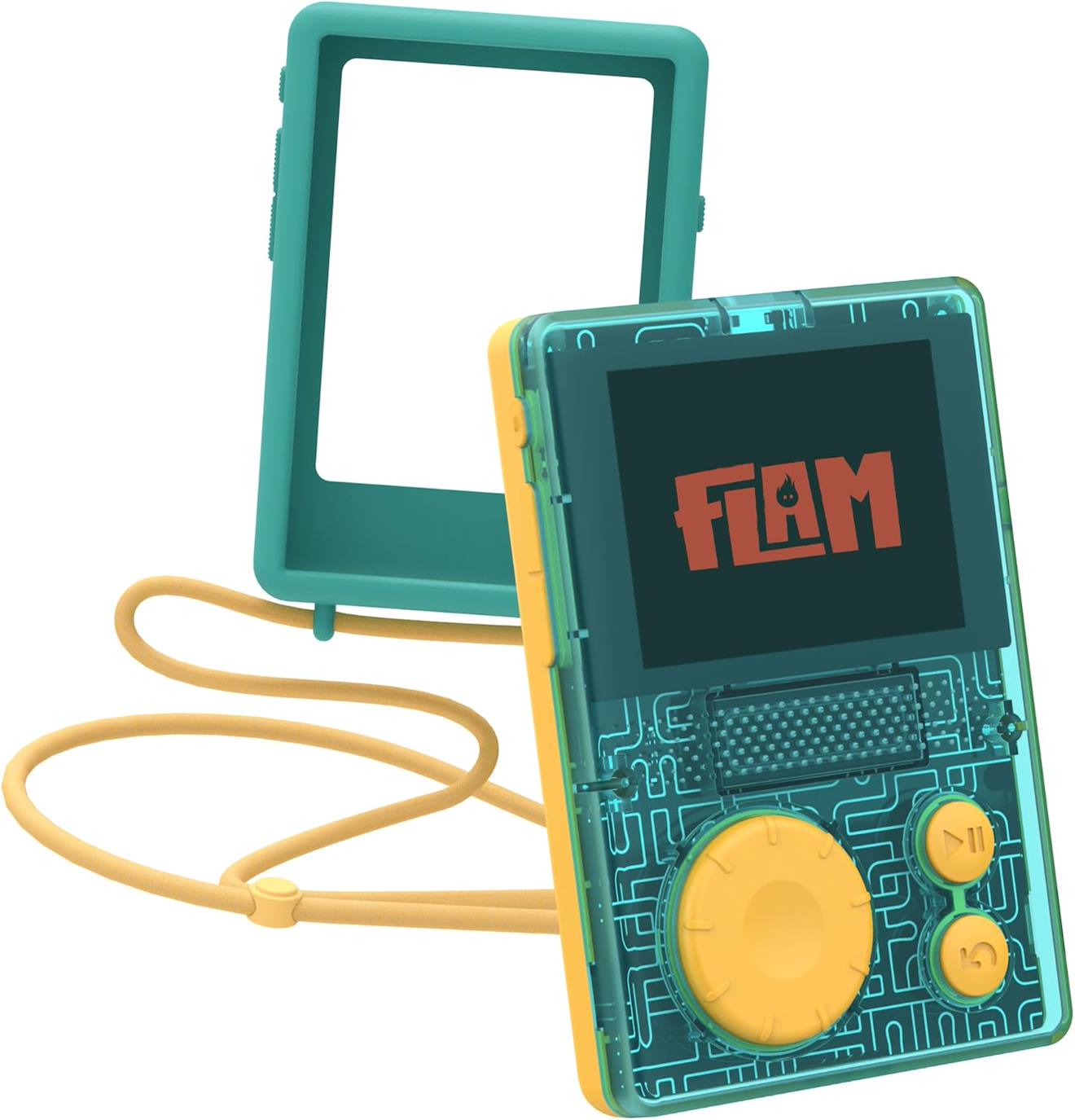 Pack Baladeur Audio Flam Et Coque Antichocs Pour Enfant Dès 7 Ans Vert