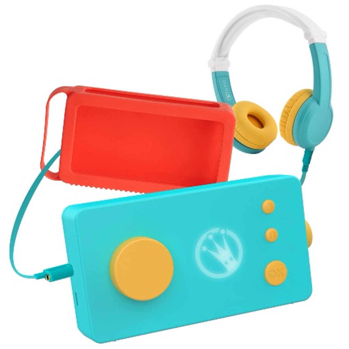 Pack Ma Fabrique À Histoires Avec Casque Audio Et Coque De Protection Orange