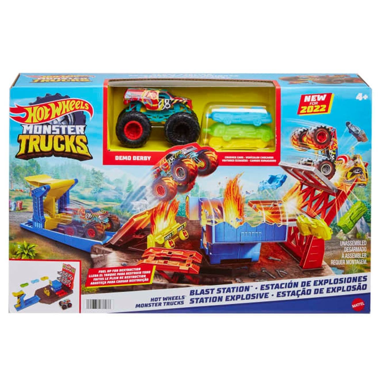 Hot Wheels Coffret De Jeu La Station Explosive Multicolore