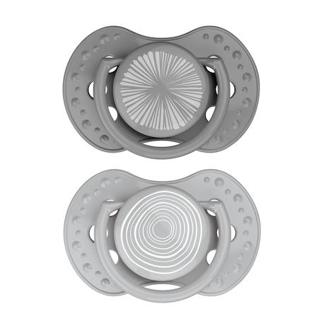 Lot de 2 sucettes dynamique lovi harmony Beige+Gris 7 - vertbaudet enfant 