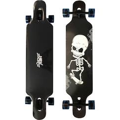 Jouet-Jeux de plein air-Planche longboard skull squelette abec 9