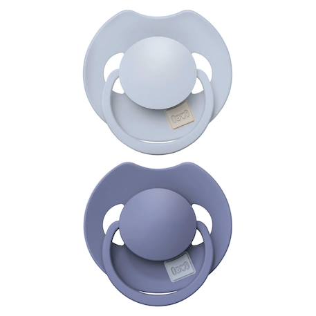 Difrax - Lot De 2 Sucettes Dynamique Difrax Lovi Prime Bleu