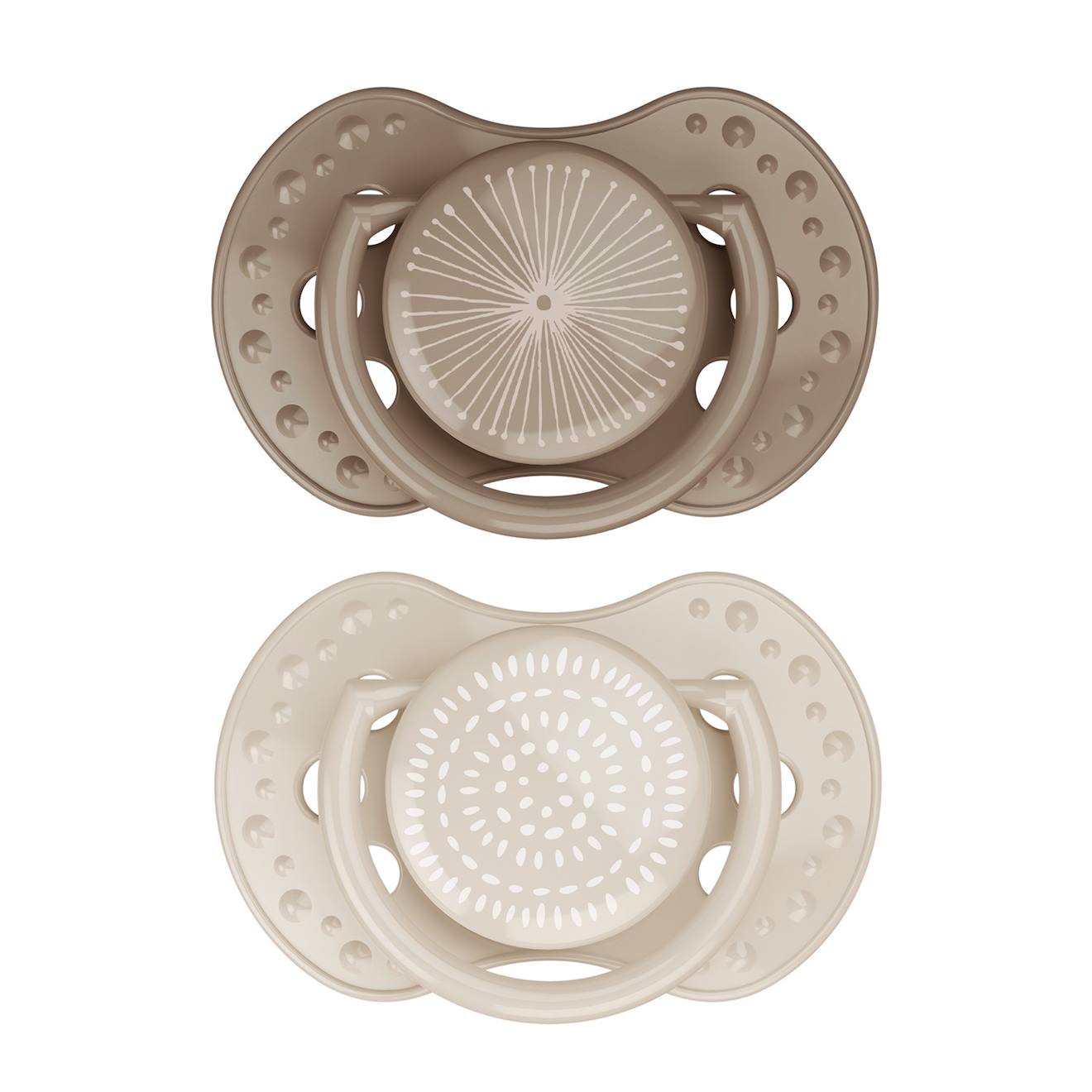 Lot De 2 Sucettes Dynamique Lovi Harmony Taille 2 De 3 À 6 Mois Beige