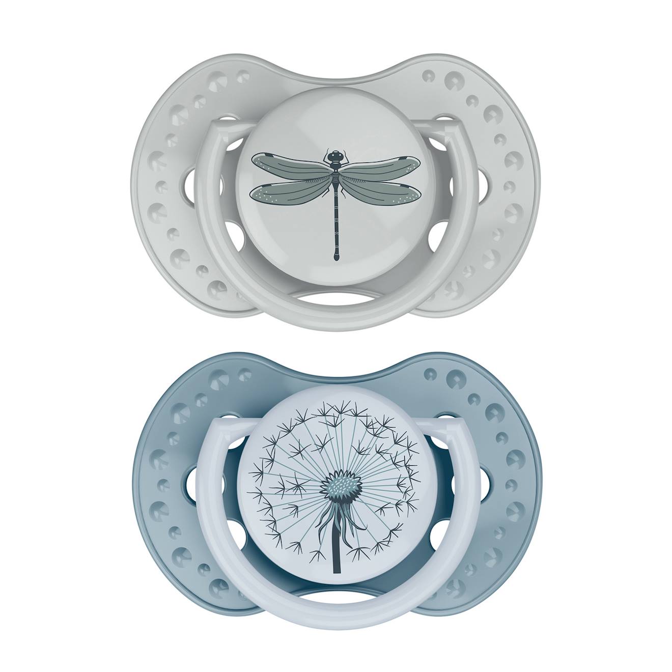 Lot De 2 Sucettes Dynamique Lovi Nuit & Botanic Bleu (Difrax) - Image 1