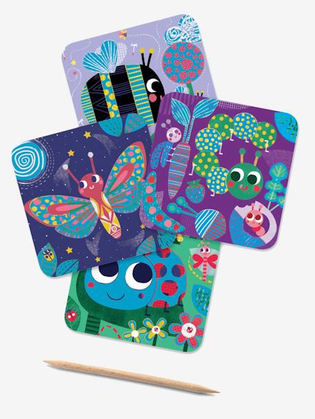 Cartes à gratter «Toutes petites bêtes» DJECO multicolore 3 - vertbaudet enfant 