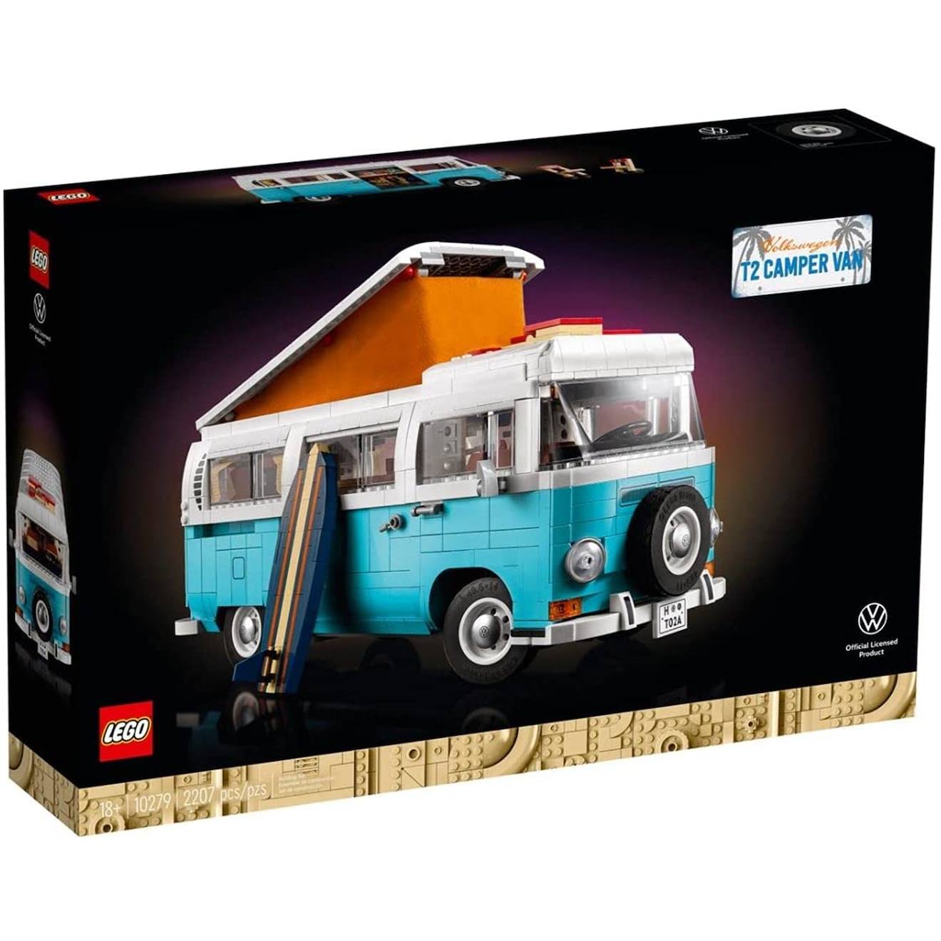 Creator Expert Le Camping-car Volkswagen T2 10279 Multicolore