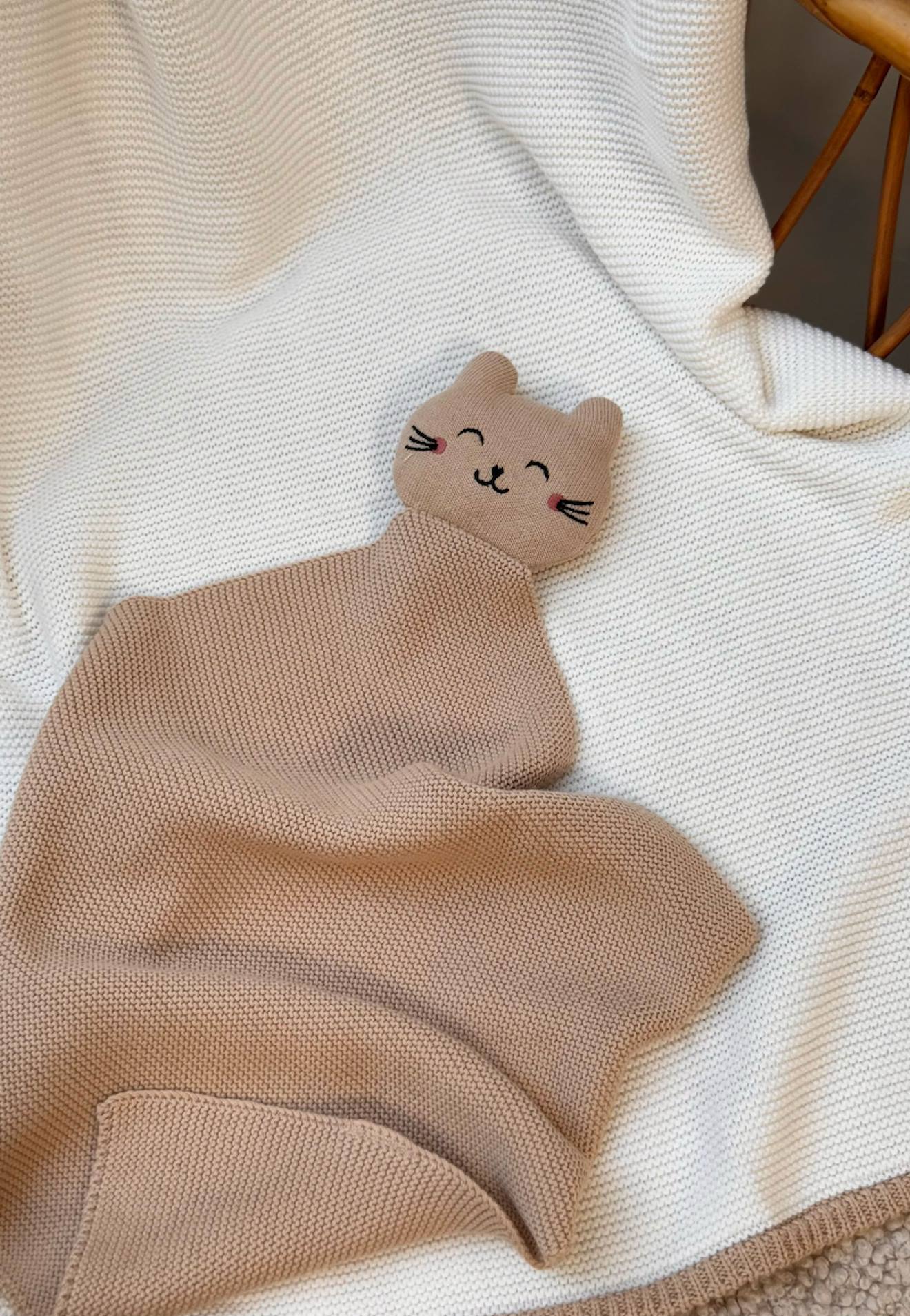 Doudou Bébé En Tricot Hello Baby Sable