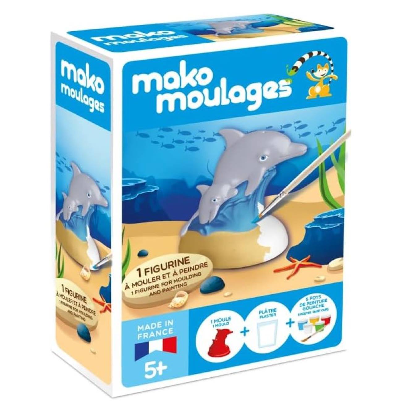 Coffret Moulage Dauphin Et Son Bébé Blanc