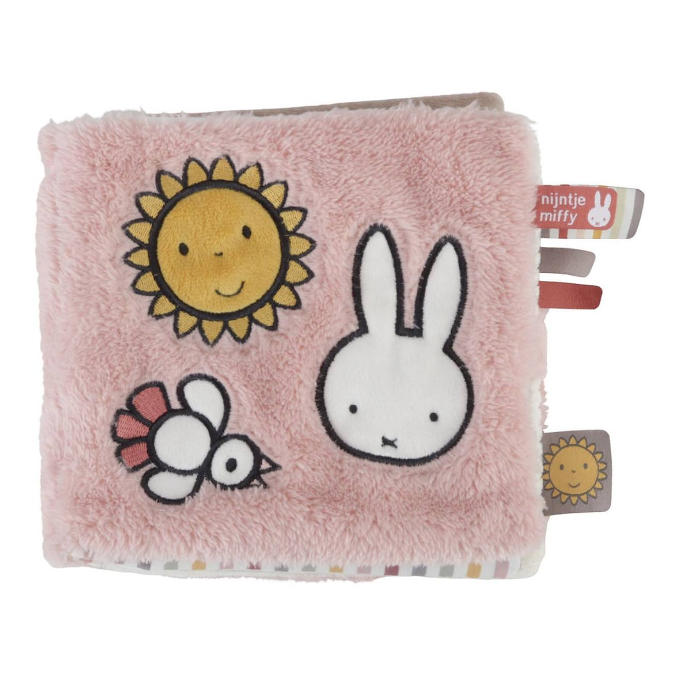 Livre D'éveil En Tissu Miffy - Fluffy Rose Et Blanc