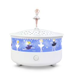 Linge de maison et décoration-Veilleuse projecteur d'étoiles ballerine