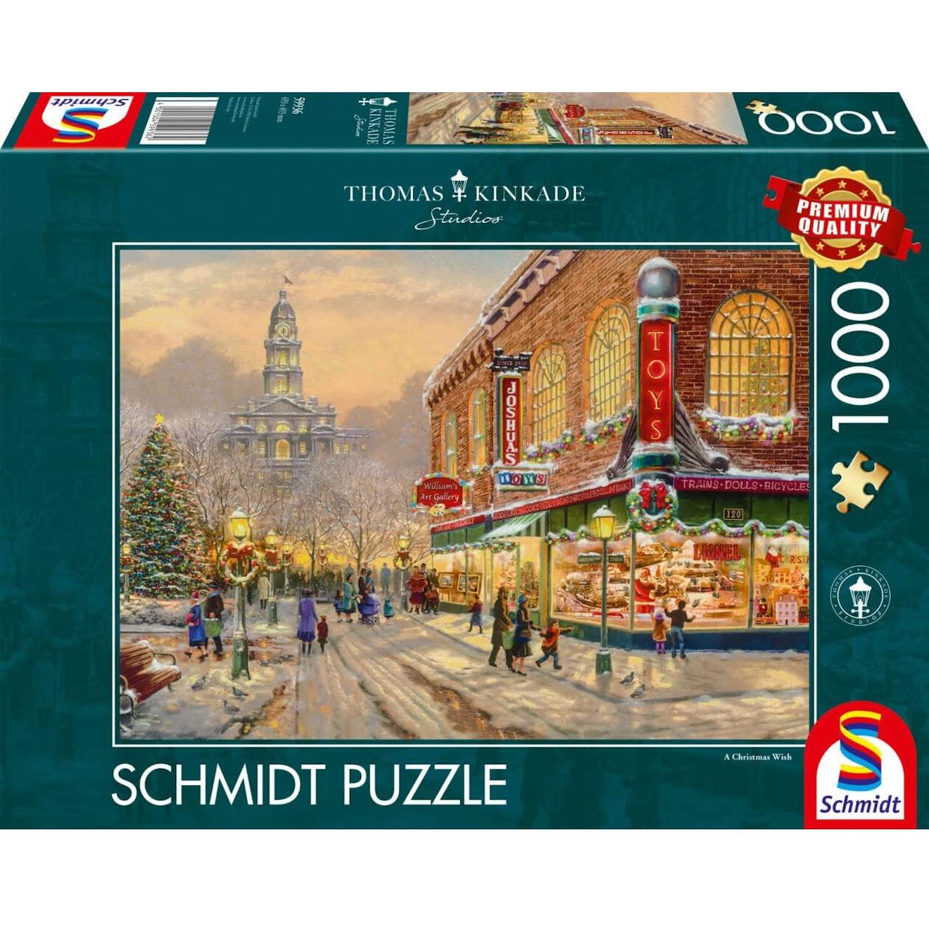 Puzzle Ambiance De Noël 1000 Pcs Vert