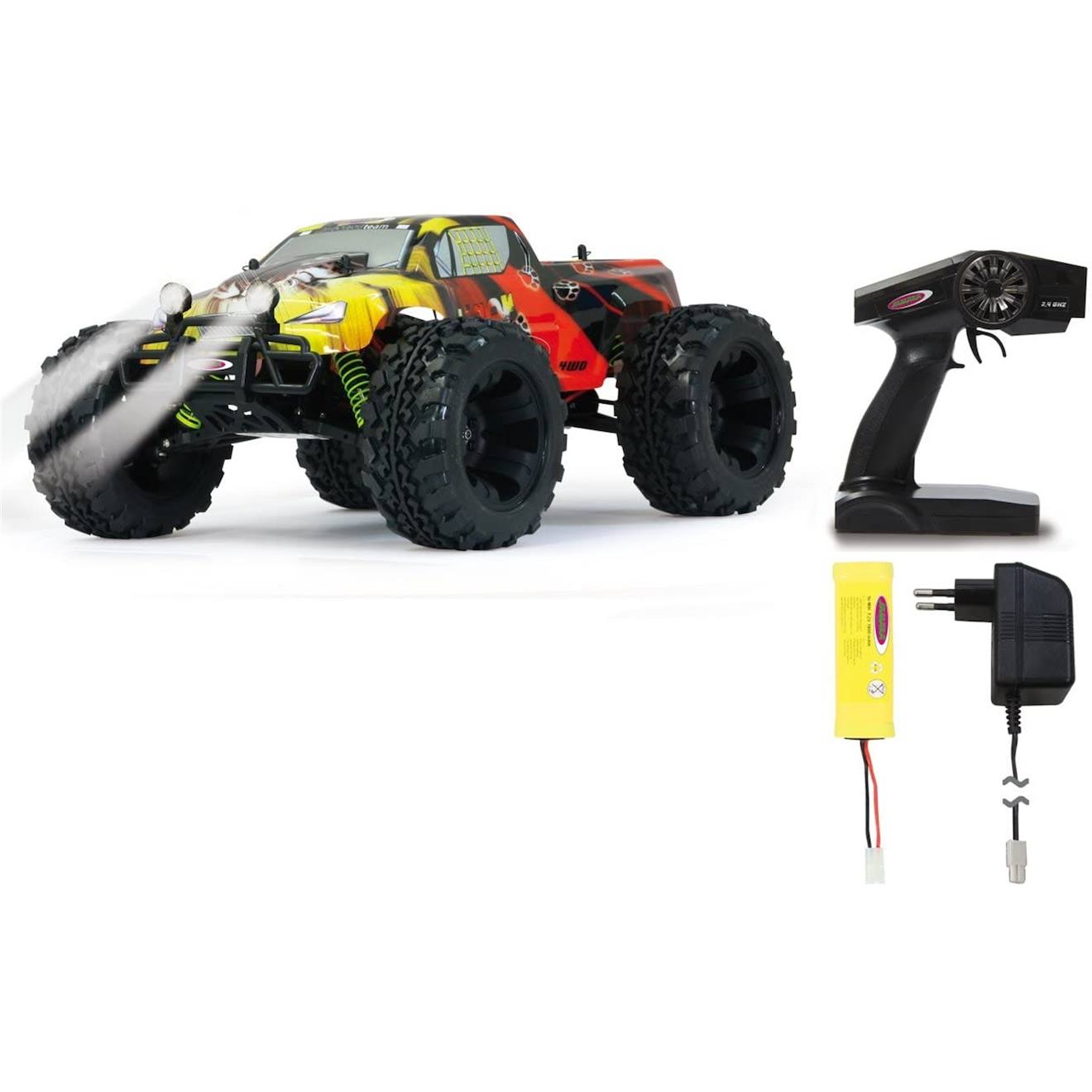 Tiger Monstertruck 4wd 1:10 Nimh 2,4ghz Led Multicolore