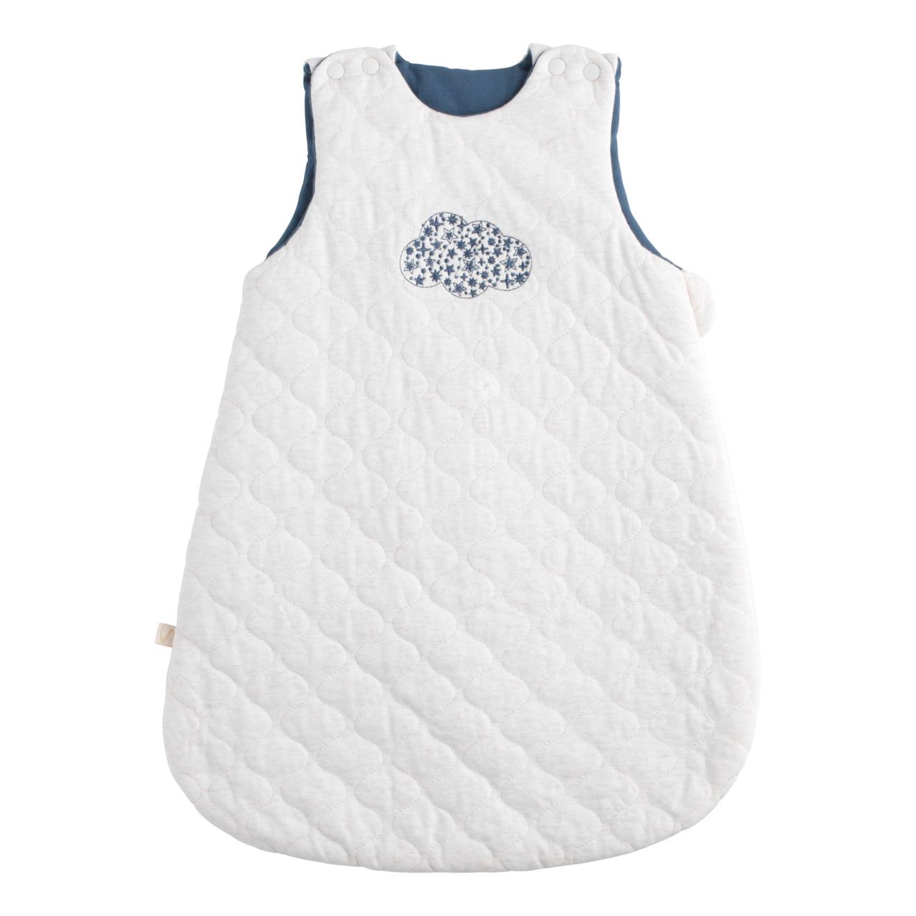 Gigoteuse Bébé Naissance En Coton Brodée - Petit Coeur Beige