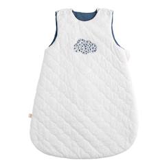 Linge de maison et décoration-Gigoteuse bébé naissance en coton brodée - petit nuage