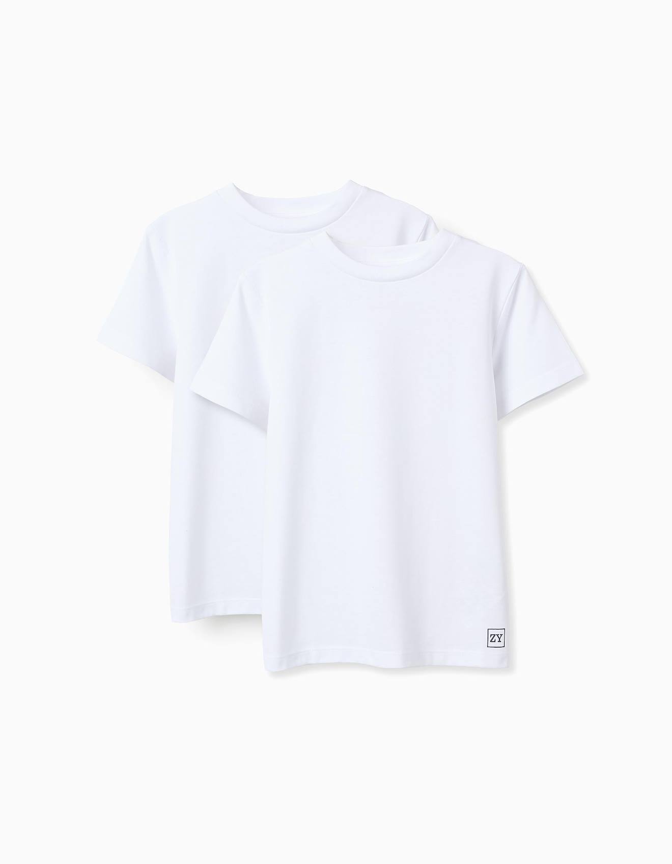 Pack 2 T-shirts En Coton Blanc