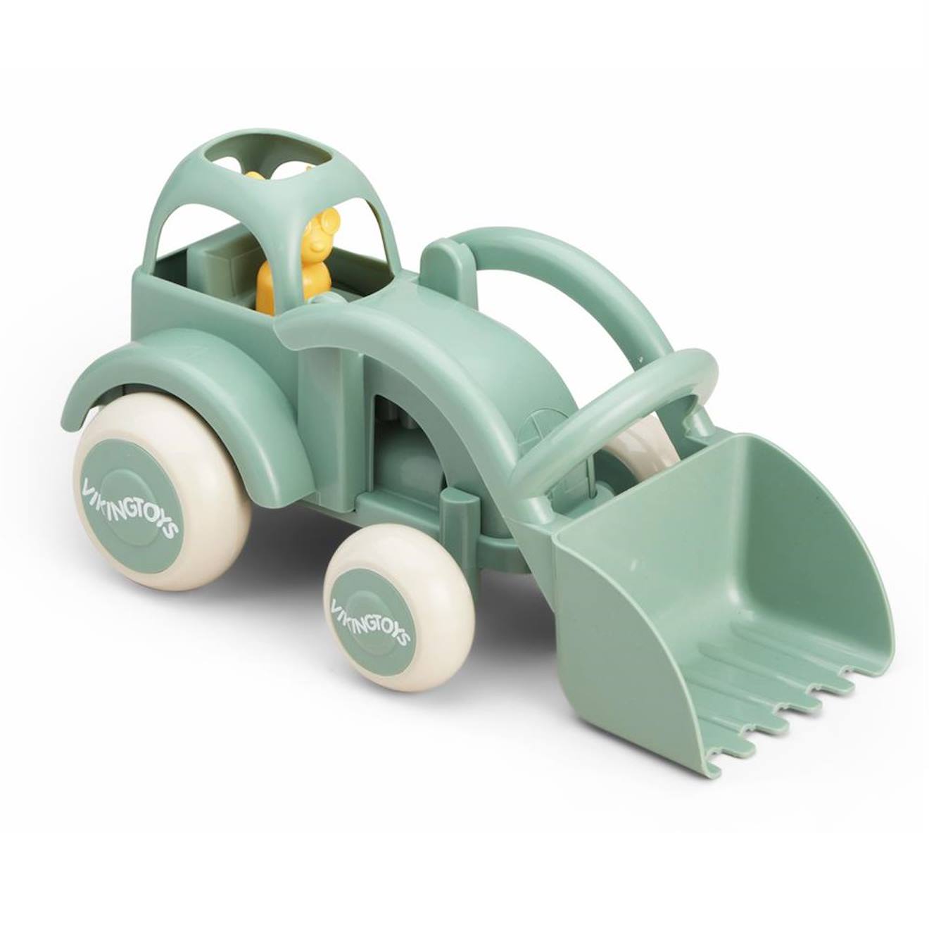 Tracteur En Plastique Recyclé 28 Cm Vert