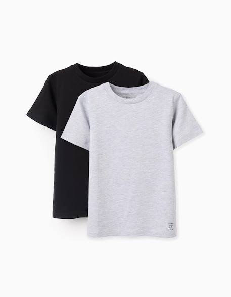 Garçon-Pack 2 t-shirts en coton