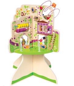 Jouet-Premier âge-Table d'activités arbre boulier