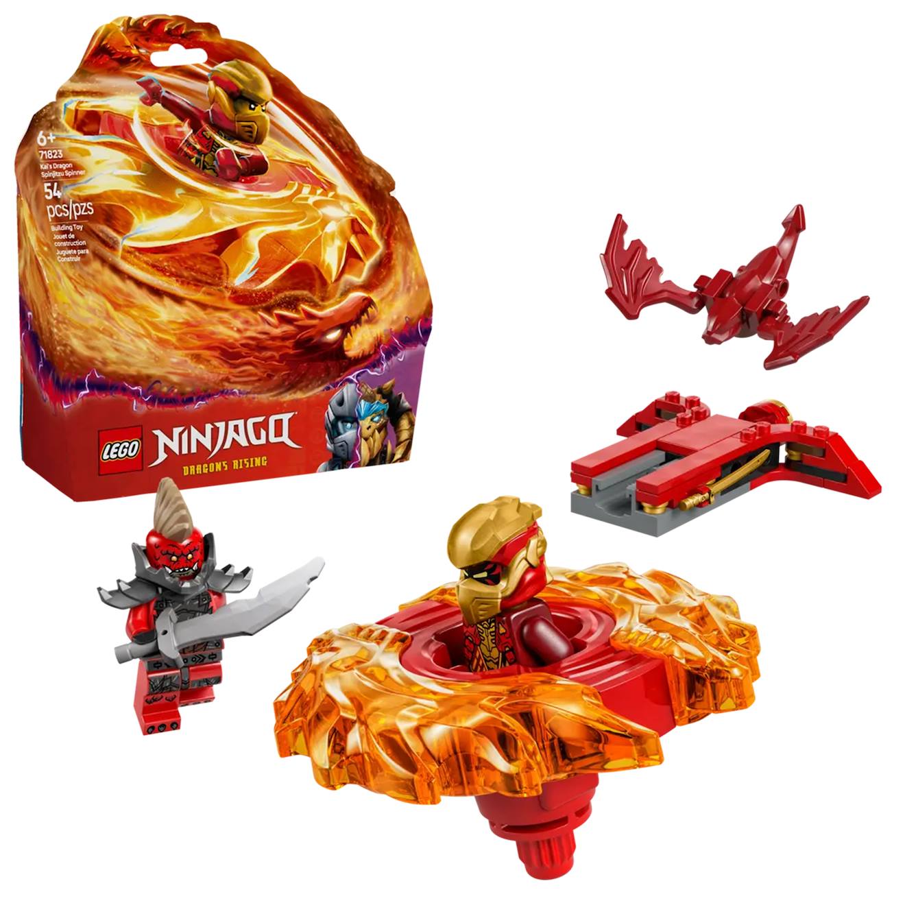 Lego Ninjago La Toupie Spinjitzu Du Dragon De Kai 71823 Multicolore