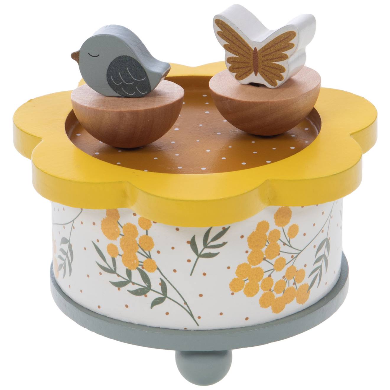 Boîte À Musique Birdy Jaune, Marron