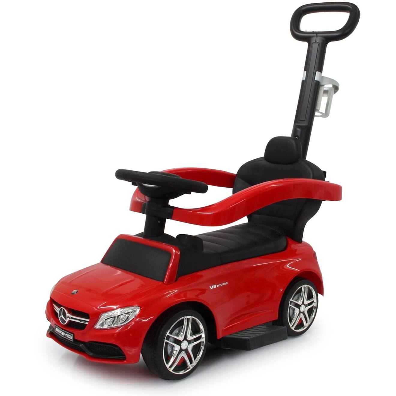 Push-car Mercedes-benz Amg C63 Rouge 3en1 Rouge
