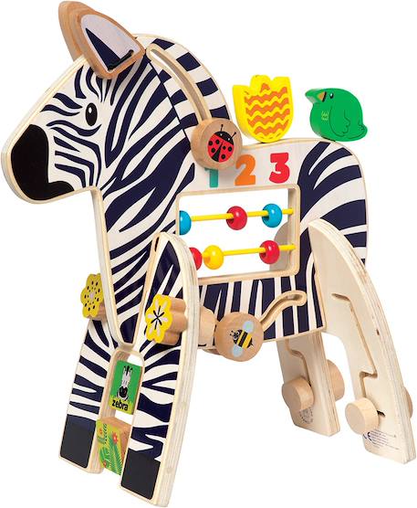 Manhattan Toy - Jouet D'activité Zèbre Safari Beige