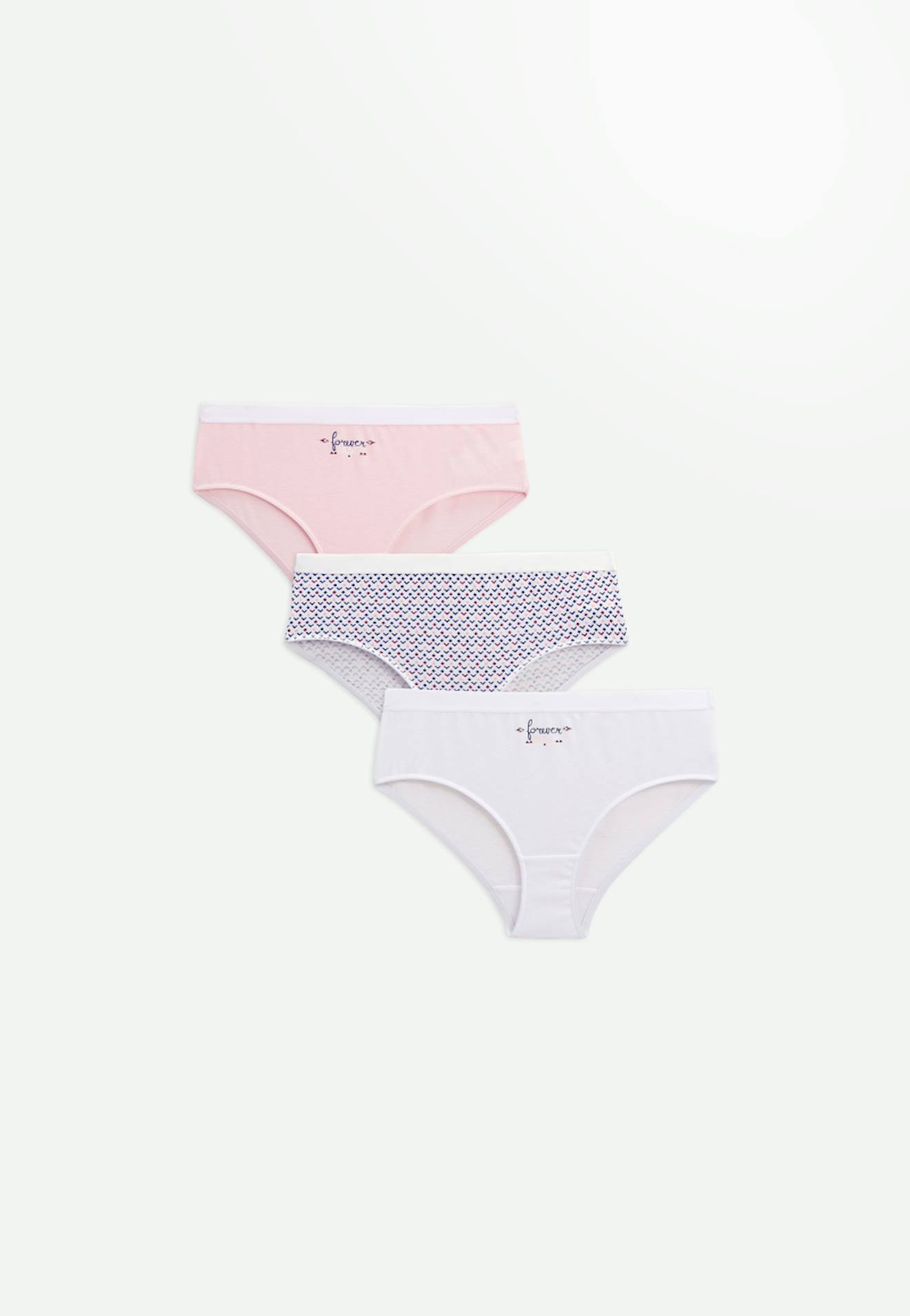 Lot De 3 Culottes Fille Vakura Rose