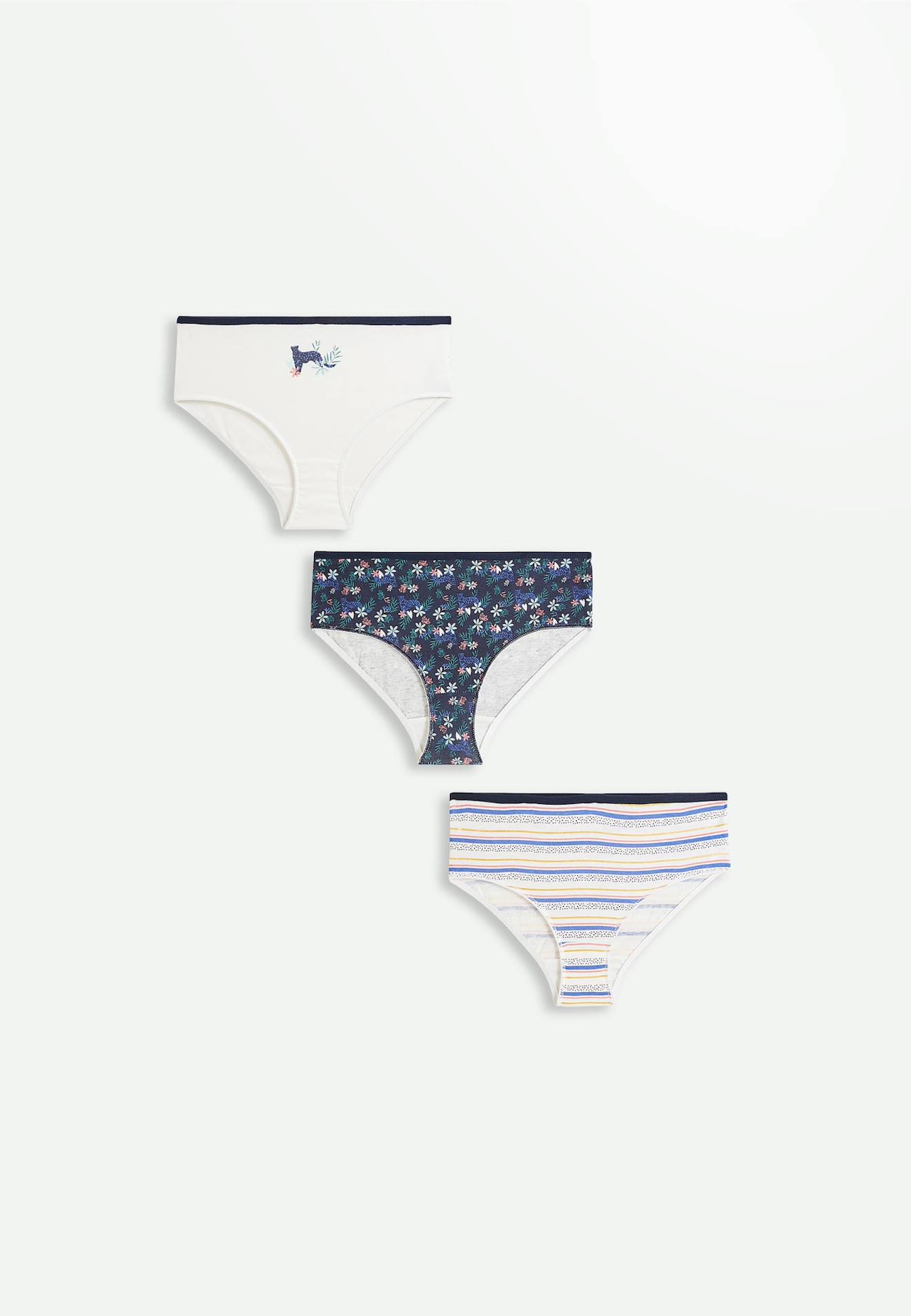 Lot De 3 Culottes Fille Rapido Multicolore