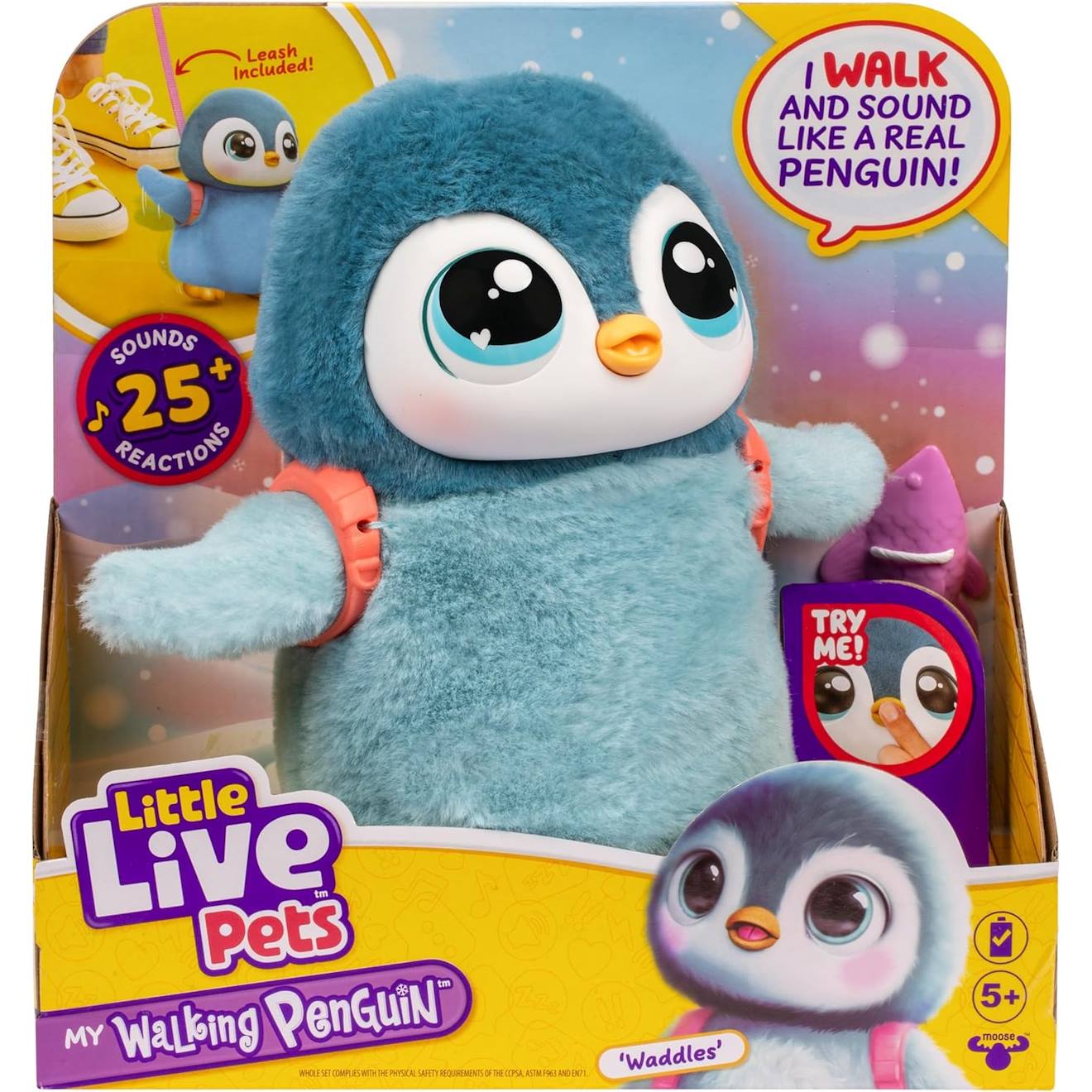 Little Live Pets - Mon Pingouin Qui Marche Bleu