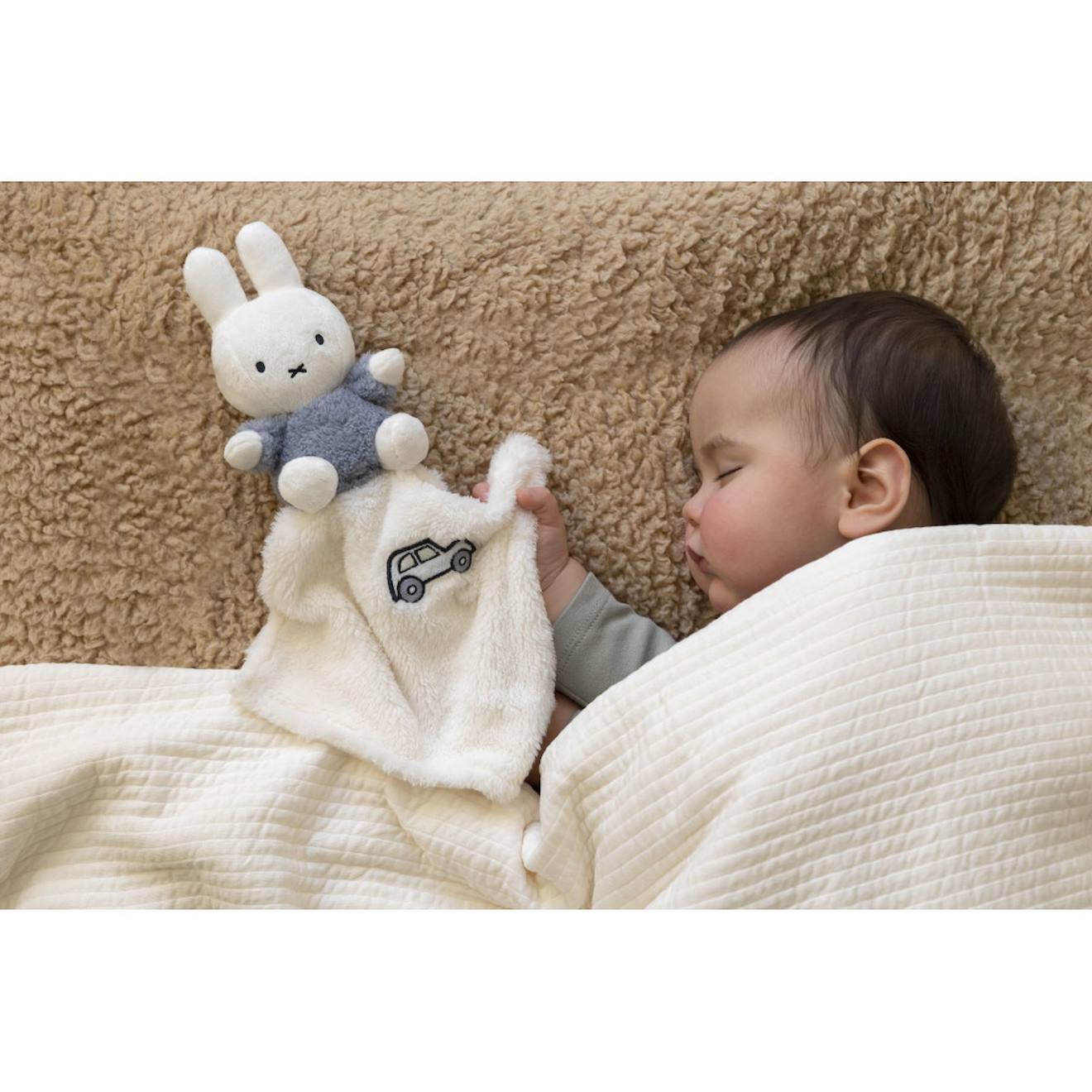 Doudou Plat Miffy - Fluffy Bleu Et Blanc (Miffy) - Image 2