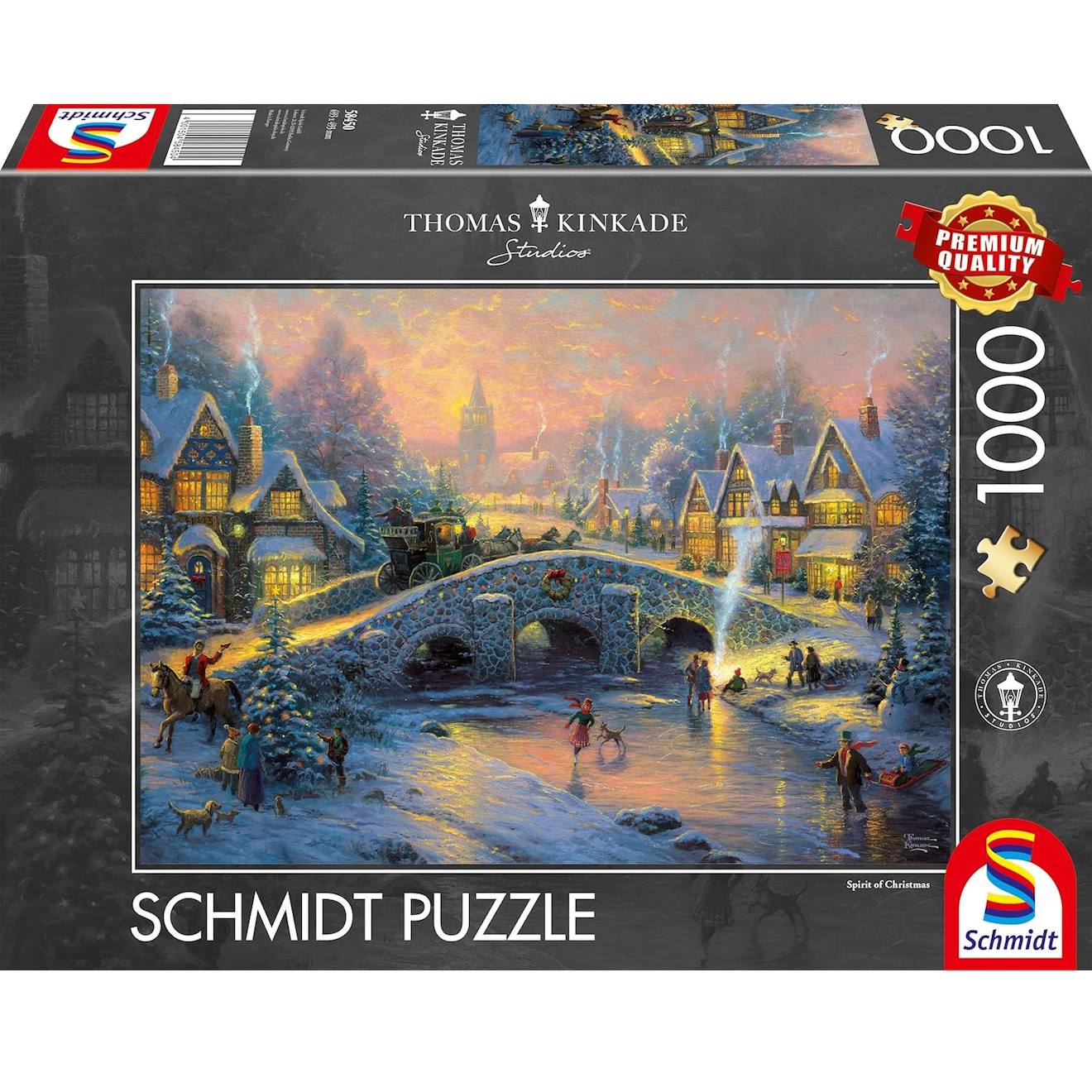 Puzzle L'esprit De Noël 1000 Pcs Gris