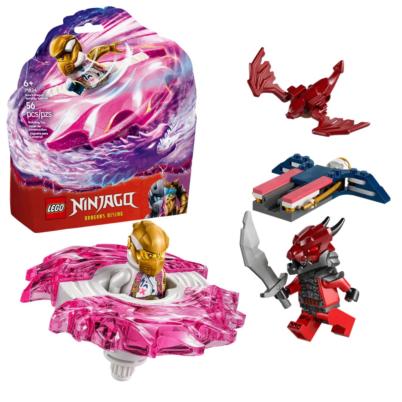 Ninjago La Toupie Spinjitzu Du Dragon De Sora 71824 Multicolore