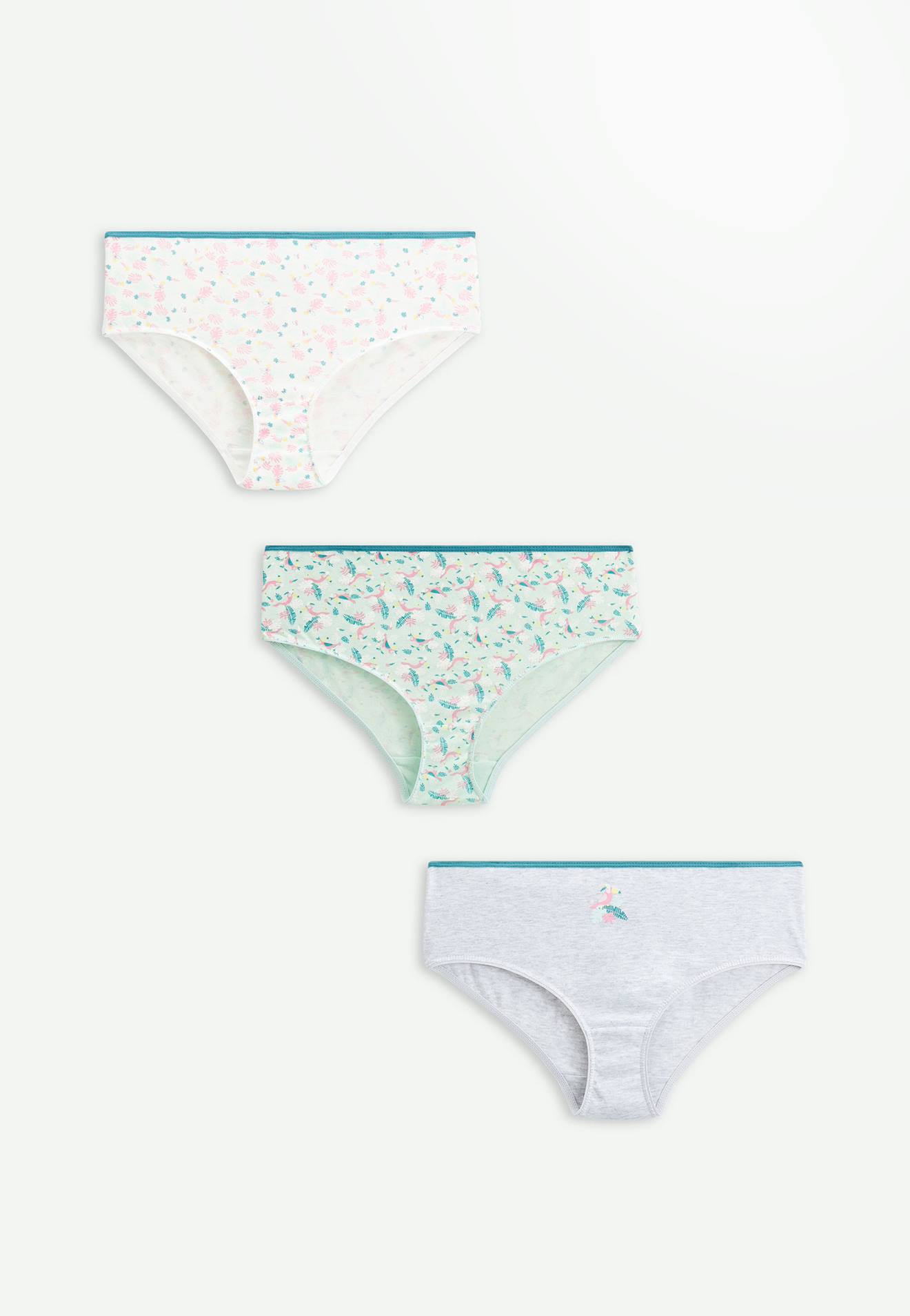 Lot De 3 Culottes Fille Summer Vert